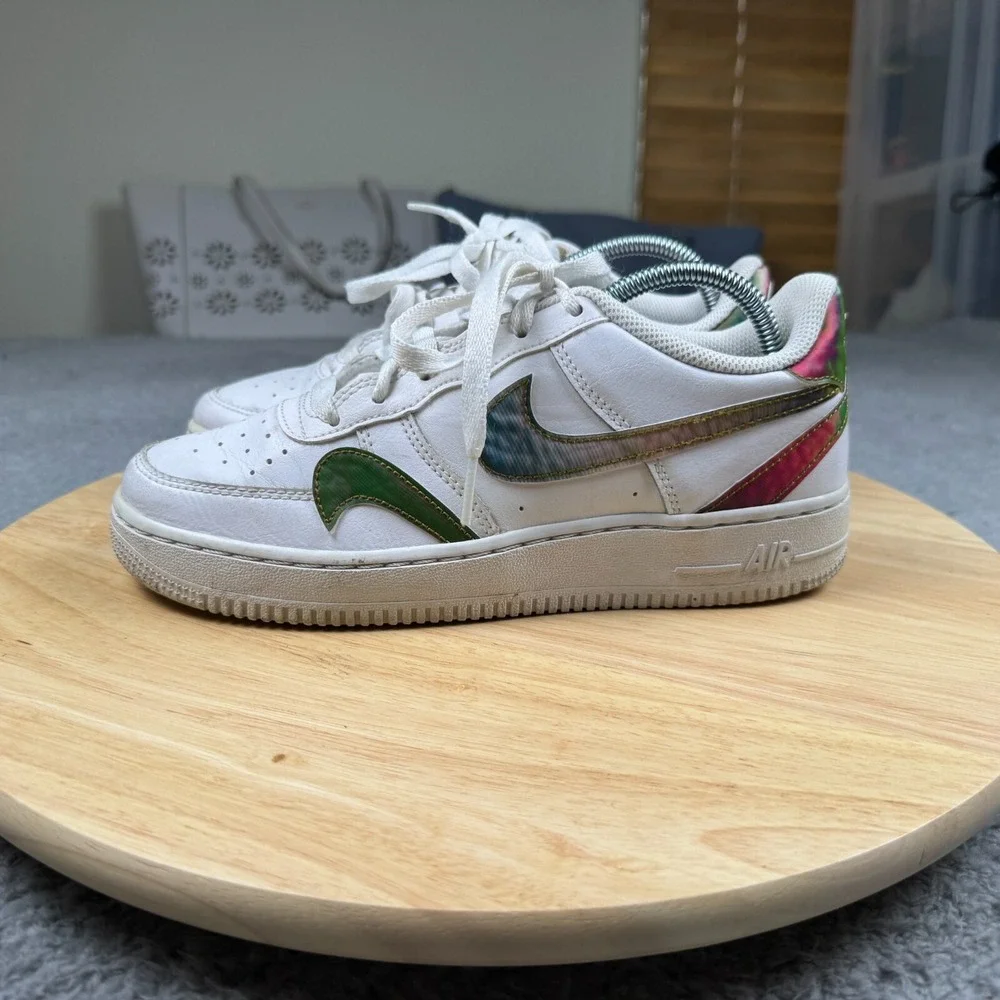 Nike Air Force 1 LV8 Low GS Misplaced Swooshes CZ5890-100‎ 5Y/Women's 6.5